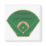 Diamonds Girl's best friend magnets