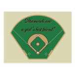 Diamonds Girl's best friend Post Card