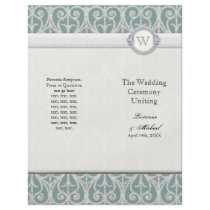 Diamonds & Lace - Elegant Matching Wedding Program