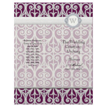 Diamonds & Lace - Elegant Matching Wedding Program