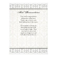 Diamonds & Lace, Matching Driving Directions Hotel Personalized Invites
