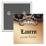 Diamonds N Lace Jewellery Necklace Gold Brooch Pin