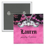 Diamonds N Lace Jewellery Necklace Pink Brooch