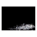 Diamonds on a black background business card templates