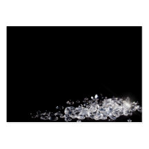 Diamonds on a black background business card templates