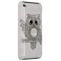 Diamonds Owl & Paisley Lace iPod Touch Case
