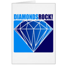 Diamonds Rock! Greeting Cards
