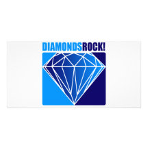 Diamonds Rock! Photo Card Template