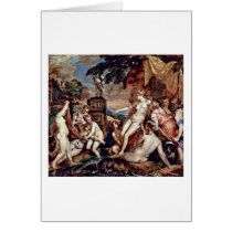 Diana And Callisto By Titian Card