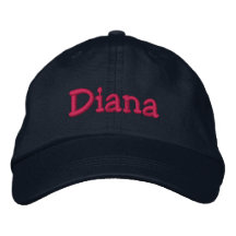 Diana Name Embroidered Baseball Cap