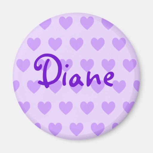 Diane in Purple Fridge Magnet
