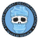 Diaper Hazmat Decontamination Sticker