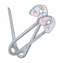 Diaper Pins embroidered shirts