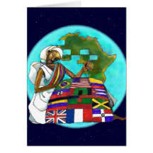 'Diaspora Quilt' Kwanzaa greeting card