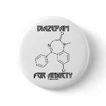 Diazepam For Anxiety (Chemical Molecule)