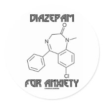 Diazepam For Anxiety (Chemical Molecule)