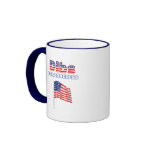 Dibs for Congress Patriotic American Flag Design Mug