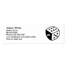 Dice Business Card Templates