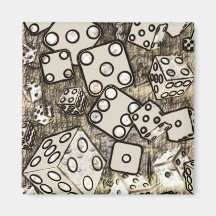 Dice Collage Fridge Magnets