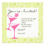 Dice Martini Personalized Invitation