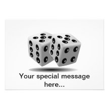 Dice Personalized Invitations