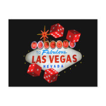 Dice Players Lucky Postcards
