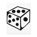 Dice - Three Postcard