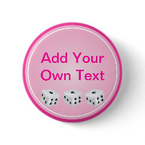 dice with pink circle customizable