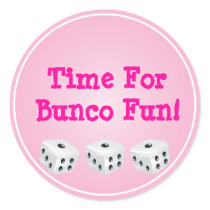 dice with pink circle customizable stickers