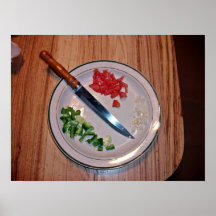 Diced Vegetables Posters