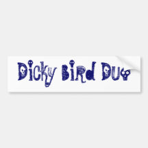 Dicky Bird Duo Bumper Sticker