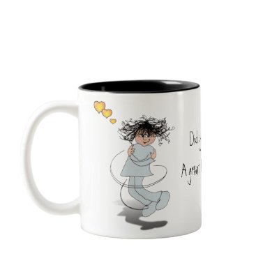 Did you feel that? A great big hug... Mug by graphicdoodles