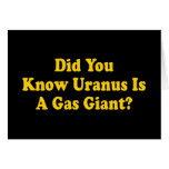 Did You Know Uranus Is A Gas Giant Greeting Cards