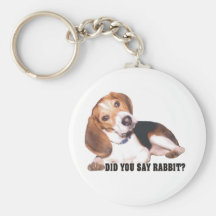 Did you Say Rabbit Beagle Key Chain