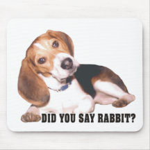 Did you Say Rabbit Beagle Mouse Pad