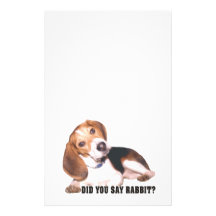 Did you Say Rabbit? Beagle Stationery