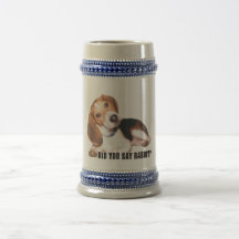 Did you Say Rabbit? Beagle Stein Coffee Mug
