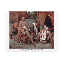 Die Cripple By Pieter Bruegel The Elder Bruegel A. Post Card