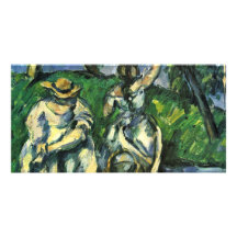 Die Obstpflückerin By Paul Cézanne (Best Quality) Custom Photo Card