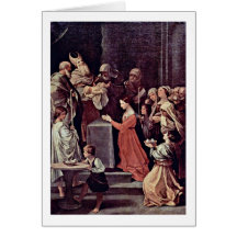 Die Purification Of The Virgin By Guido Reni Greeting Cards