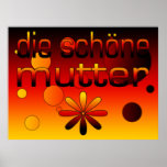 Die Schöne Mutter Germany Flag Colours Pop Art Posters