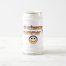 Die Schwester Nummer 1 - Number 1 Sister in German Mugs