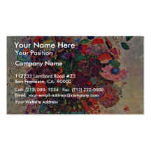 Die Türkisvase By Redon Odilon (Best Quality) Business Card Templates