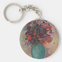 Die Türkisvase By Redon Odilon (Best Quality) Key Chain