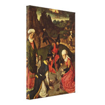 Dieric Bouts - The Manna Harvest Canvas Print