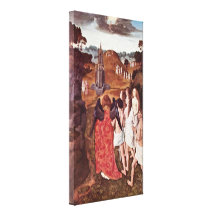Dieric Bouts - The Way to Paradise Stretched Canvas Print