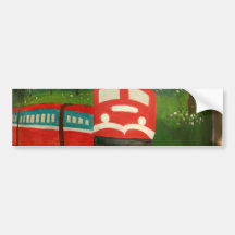 Diesel engine train, Chiayi, Taiwan Bumper Stickers