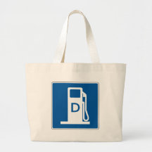 Diesel Gas Street Sign Bag