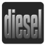 DIESEL. hardcore, strength. tough. muscle.Sq Stickers