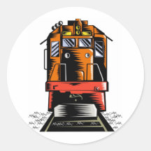diesel passenger train freight locomotive sticker